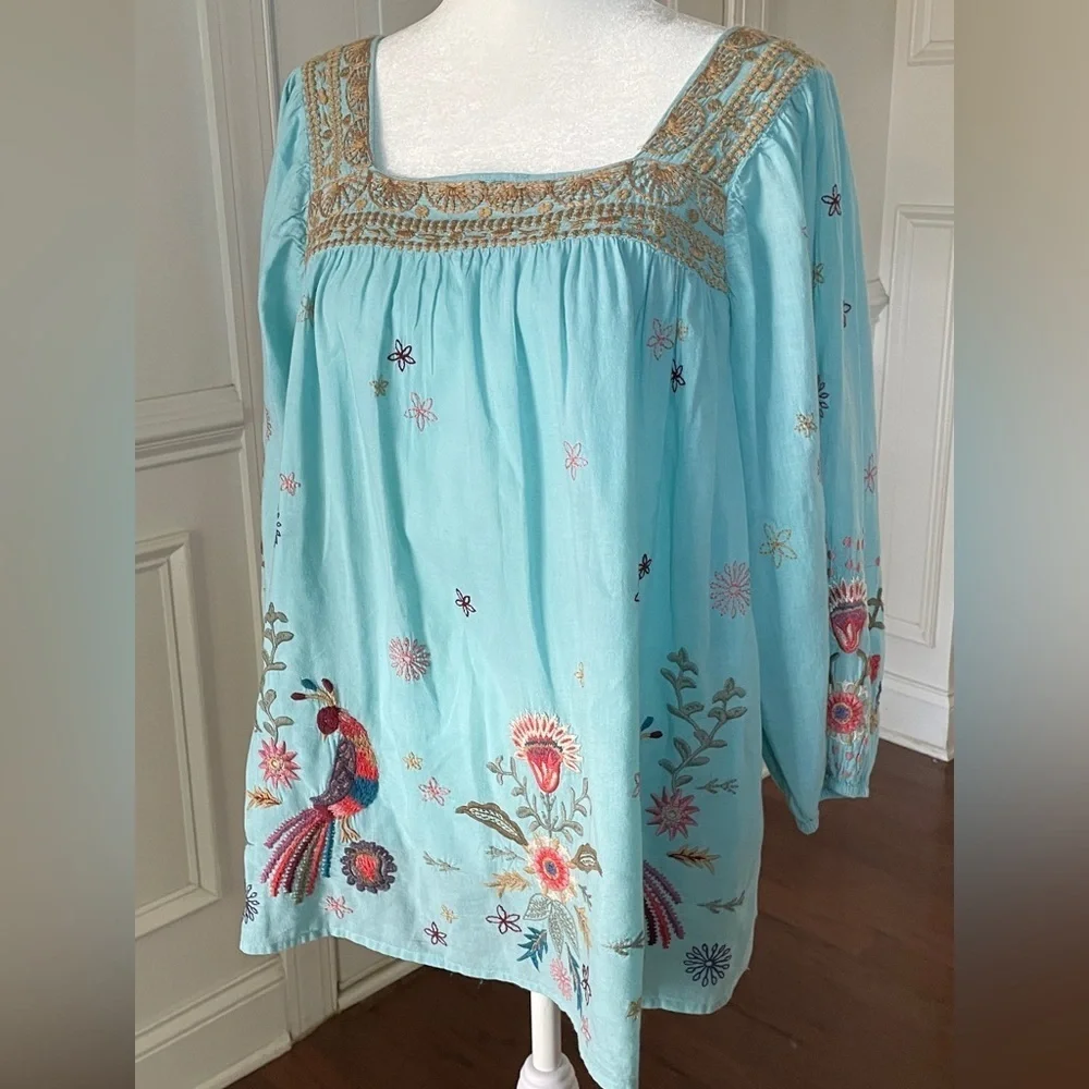 Johnny Was Lucy Artisan Blouse Women’s Size S